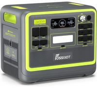 FOSSiBOT F2400 Generateur Electrique Portable, 2048Wh Batterie LiFePO4 Station Electrique, 3 Sorties CA 2400W (4800W Pic) 230V Groupe Electrogene Solaire pour Camping, Voyage Maison/Bureau