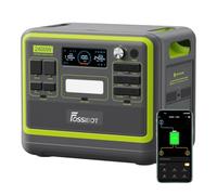 FOSSiBOT F2400 Generateur Electrique Portable, 2048Wh Batterie LiFePO4 Station Electrique, 3 Sorties CA 2400W (4800W Pic) 230V Groupe Electrogene Solaire pour Camping, Voyage Maison/Bureau