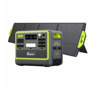 FOSSiBOT F2400 générateur électrique portable est équipé de SP200, batterie LiFePO4 a une puissance de sortie de 2400W (pic 4800W) 2048Wh, générateur solaire est adapté aux maisons/camping/camping-car