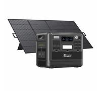 FOSSiBOT F2400 générateur électrique portable est équipé de SP420, batterie LiFePO4 a une puissance de sortie de 2400W, générateur solaire est adapté aux maisons/camping/camping-cars