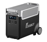 FOSSIBOT F3600 Pro Générateur solaire portable 7,68 kWh/3600 W, avec batterie supplémentaire, poignée et roues, pour la maison, le camping-car, les urgences