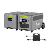 FOSSiBOT F7200 Station Électrique Portable 7200W et batterie FB5222 avec Micro-onduleur,Capacité totale(10,44 kWh), 7200W CA, alimentation d'urgence pour la maison et les campeurs