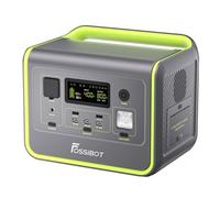 FOSSiBOT F800 Station électrique portable, générateur solaire 512 Wh avec LiFePO4, 800 W (Surge 1600 W) sorties CA/ondes sinusoïdales 230 V, charge rapide 1,5 heure, groupe électrogène de secours