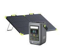 FOSSiBOT FDC300 Station Electrique Portable 288Wh avec Panneau Solaire100W | 2,66kg Ultra-léger, Ventilateur Intégré 100h, Double USB-C 140W, Recharge solaire 1h14 - Pour camping et voyage