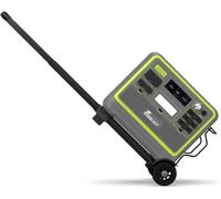 FOSSiBOT Générateur Electrique F2400 avec Chariot à Main Pliable, Station électrique portable 2048Wh Batterie LiFePO4, 3 sorties CA 230V 2400W (4800W pic) et Recharge Rapide, pour le camping voyage