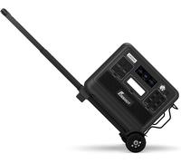 FOSSiBOT Générateur Electrique F2400 avec Chariot à Main Pliable, Station électrique portable 2048Wh Batterie LiFePO4, 3 sorties CA 230V 2400W (4800W pic) et Recharge Rapide, pour le camping voyage