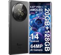 FOSSiBOT S3 Pro Téléphone Ecran 6.67" FHD+ AMOLED (2025), Double Écran, AI Caméra 60MP, Android 14 Téléphone Portable Débloqué, 20Go+128Go, 5000mAh/18W, Fingerprint/FaceID/GPS/NFC/OTG (Noir)