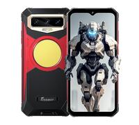 FOSSiBOT Smartphone Incassable F102, Lampe de Camping de 495 Lumen, 20GB+256GB, Caméra 108MP (Vision Nocturne 20MP), Batterie 16500mAh, Téléphone Etanche IP68, Android 13, 6.58'' HD+, GPS NFC Rouge