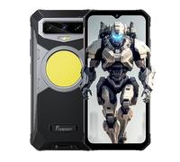 FOSSiBOT Smartphone Incassable F102, Lampe de Camping de 495 Lumen, 20GB+256GB, Caméra 108MP (Vision Nocturne 20MP), Batterie 16500mAh, Téléphone Etanche IP68, Android 13, 6.58'' HD+, GPS NFC Noir