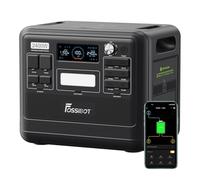 FOSSiBOT Station électrique portable F2400, Generateur Electrique 2048Wh LiFePO4 Batterie de Secours, 3 Sorties CA 2400W(4800W Pic) 230V Recharge, générateur solaire pour Camping, Voyage
