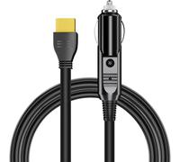 FOSSiBOT XT90 - Chargeur de voiture - Bloc d'alimentation CC - Pour station d'alimentation portable FOSSiBOT F2400 F3600 - Panneau solaire RV - 5 m - 14 AWG - Prise allume-cigare vers fiche XT90