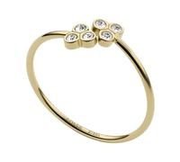 Fossil Bague Pour Femme Sadie, Longueur : 20.40mm X 20.70mm (4/5In X 4/5In) Bague En Acier Inoxydable Doré, JF04114710