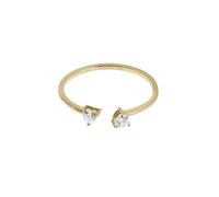 Fossil - Bague Toi et Moi Sadie Tokens Of Affection pour femme en acier inoxydable doré, JF04359710