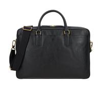 Fossil Porte-documents Asher Cuir 40 cm – Compartiment pour ordinateur portable – Noir