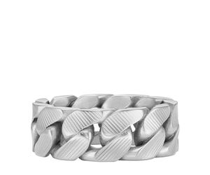Fossil Bague chaîne Harlow Linear Texture Fossil en acier inoxydable, pour homme, JF047000408