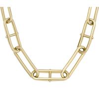 FOSSIL Bague chevalière en acier inoxydable ton or D-Link Glitz de pour femme, JF04586710