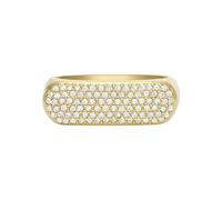 Fossil Bague chevalière en acier inoxydable ton or Heritage D-Link Glitz de pour femme, JF04585710