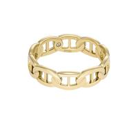 Fossil - Bague Heritage D-Link en acier inoxydable doré, pour femme, JF04782710