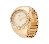 FOSSIL Montre Bague pour Femme, Mouvement à Quartz avec Bracelet en Acier Inoxydable