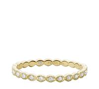 FOSSIL Bague pour femme en acier inoxydable doré, H : 1.9mm, JF03749710
