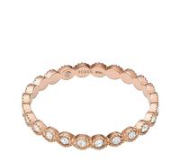Fossil Bague pour Femme Sadie Bague en Acier Inoxydable Ton or Rose Superposé, Doré Rose, 9