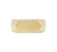 Fossil Bague pour homme, bague chevalière en acier inoxydable ton or empilé