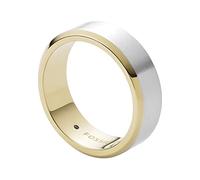 Fossil Bague Pour Homme Habillé, Largeur : 7.3mm Bague En Acier Inoxydable Argenté, JF03726998