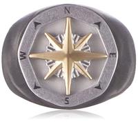 Fossil Bague Pour Homme Sutton, Longueur : 18mm, Largeur : 18mm Bague En Acier Inoxydable 2 Tons, JF04410998