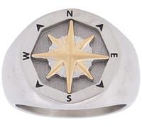 Fossil Bague Pour Homme Sutton, Longueur : 18mm, Largeur : 18mm Bague En Acier Inoxydable 2 Tons, JF04410998