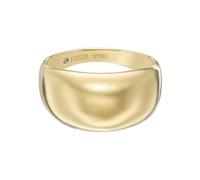 Fossil Bague de bande en acier inoxydable ton or All Stacked Up pour femme, JF047467106