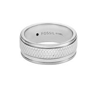 Fossil JF04768040514 Bague homme en acier inoxydable argent 64 (20.4)