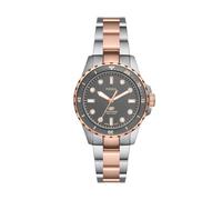 Fossil Blue dive Montre pour Femmes, Mouvement à Quartz avec Bracelet en Acier Inoxydable ou en Cuir