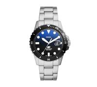Fossil - Montre Blue Dive pour homme en acier inoxydable à trois aiguilles avec date, FS6038