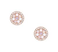 Fossil Boucles D'Oreilles Pour Femmes Mop, 10(D)*2.0(Epaisseur)mm Boucles D'Oreilles En Acier Inoxydable Or Rose, JF02906791