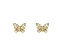 Fossil Boucles d'oreilles en acier inoxydable doré avec fermoir à clou et à tige pour femmes