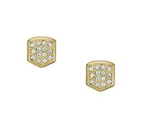 Fossil boucles d'oreilles en acier inoxydable ou semi-précieux pour femmes avec fermeture à l'aide d'un mousqueton