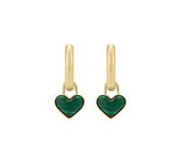 Fossil boucles d'oreilles en acier inoxydable doré avec fermoir cerceau pour femmes