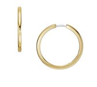Fossil Créoles All Stacked Up JF04638710 acier inoxydable doré pour femme