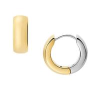 FOSSIL Boucles d'oreilles en Acier Inoxydable doré avec Fermoir Cerceau pour Femmes