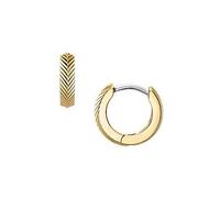 Fossil boucles d'oreilles en acier inoxydable doré avec fermoir cerceau pour femmes