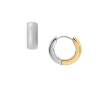 Fossil Boucles d'oreilles en acier inoxydable doré avec fermoir cerceau pour femmes