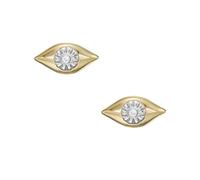 Fossil boucles d'oreilles en acier inoxydable ou semi-précieux pour femmes avec fermeture à l'aide d'un mousqueton