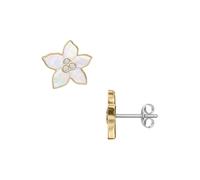 FOSSIL Boucles d'oreilles or / transparent / blanc perle, Taille One Size