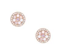Fossil Boucles D'Oreilles Pour Femmes Mop, 10(D)*2.0(Epaisseur)mm Boucles D'Oreilles En Acier Inoxydable Or Rose, JF02906791