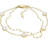 Fossil Bracelet à chaîne Teardrop de en nacre, blanc, pour femme, JF04317710
