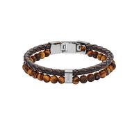 Fossil Bracelet Pour Homme Vintage Casual, Longueur Intérieure : 180mm - 195mm Bracelet En Cuir Marron, JF03118040