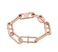 Fossil Bracelet chaîne Heritage D-Link Fossil en acier inoxydable, doré rose, pour femme, JF04671791