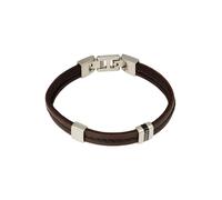 FOSSIL Bracelet chocolat / argent, Taille One Size