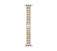 Fossil Bracelet Compatible avec Apple Watch, 38/40/41 mm - 18 mm or, or Rose, Argent Acier Inoxydable, S380007