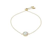 Fossil Bracelet en acier inoxydable ou laiton pour femme avec fermoir coulissant